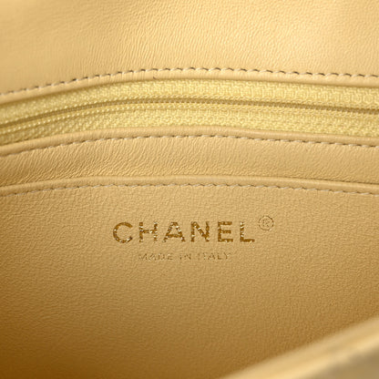 Chanel Lambskin Quilted Mini Rectangular Flap Light Yellow 7 of 12