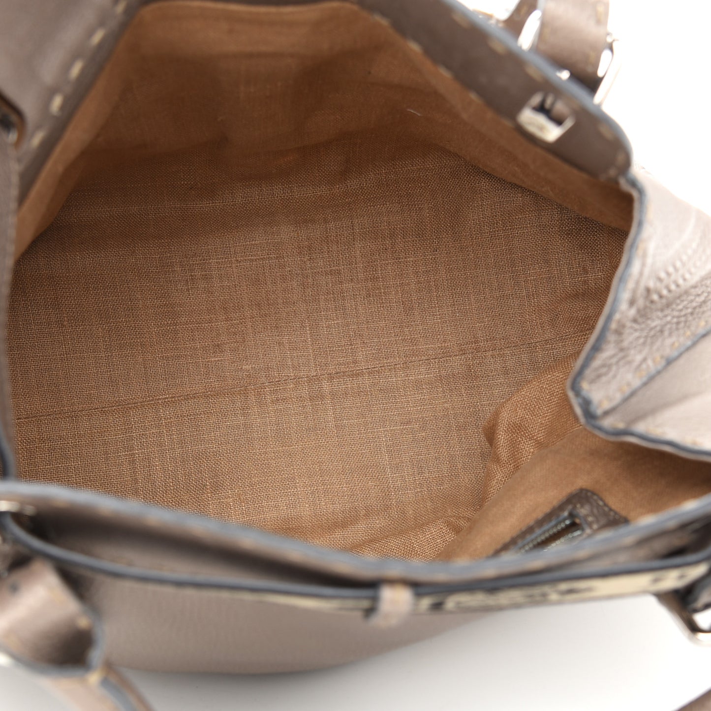 Cuoio Romano Selleria Small Villa Borghese Tote Peltro