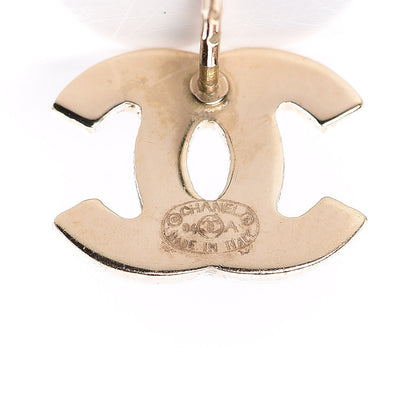 Chanel Crystal CC Earrings Gold Multicolor 4 of 4