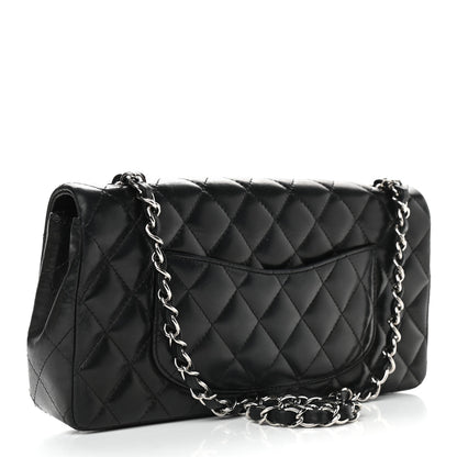 Chanel Lambskin Quilted East West Flap Black 2 of 12