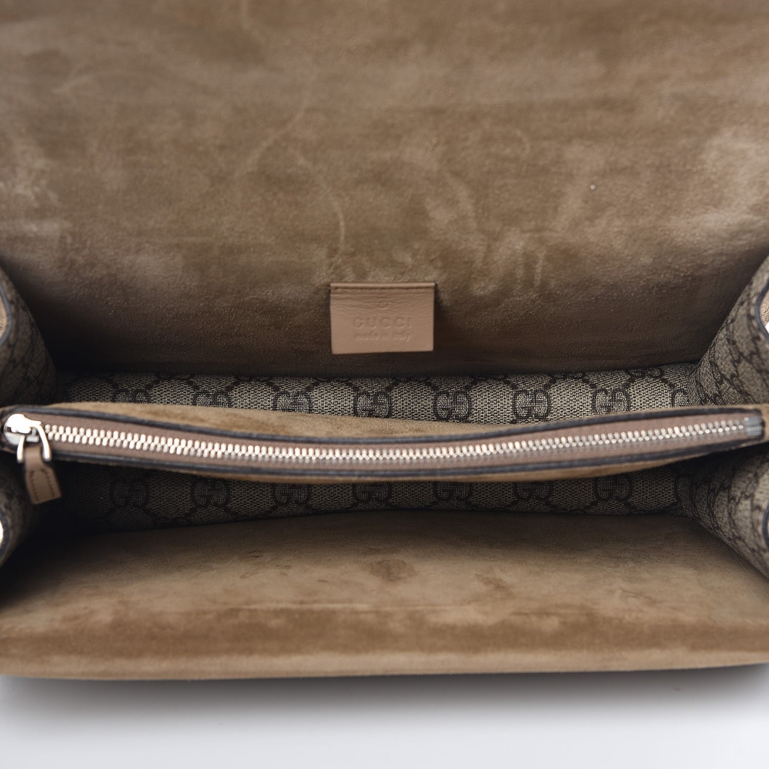 Gucci GG Supreme Monogram Small Dionysus Shoulder Bag Taupe 6 of 9