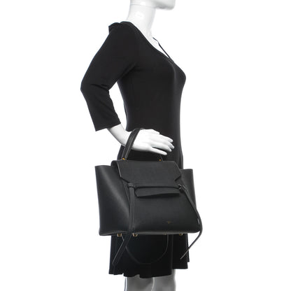 Celine Grained Calfskin Mini Belt Bag Black 2 of 9