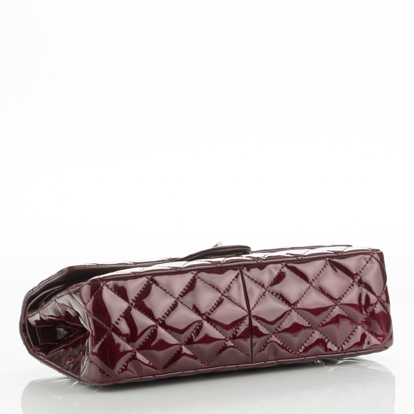 Patent Quilted 2.55 Reissue 227 Flap Light Burgundy