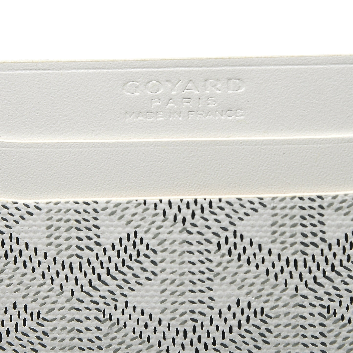 Goyardine Saint Sulpice Card Holder White