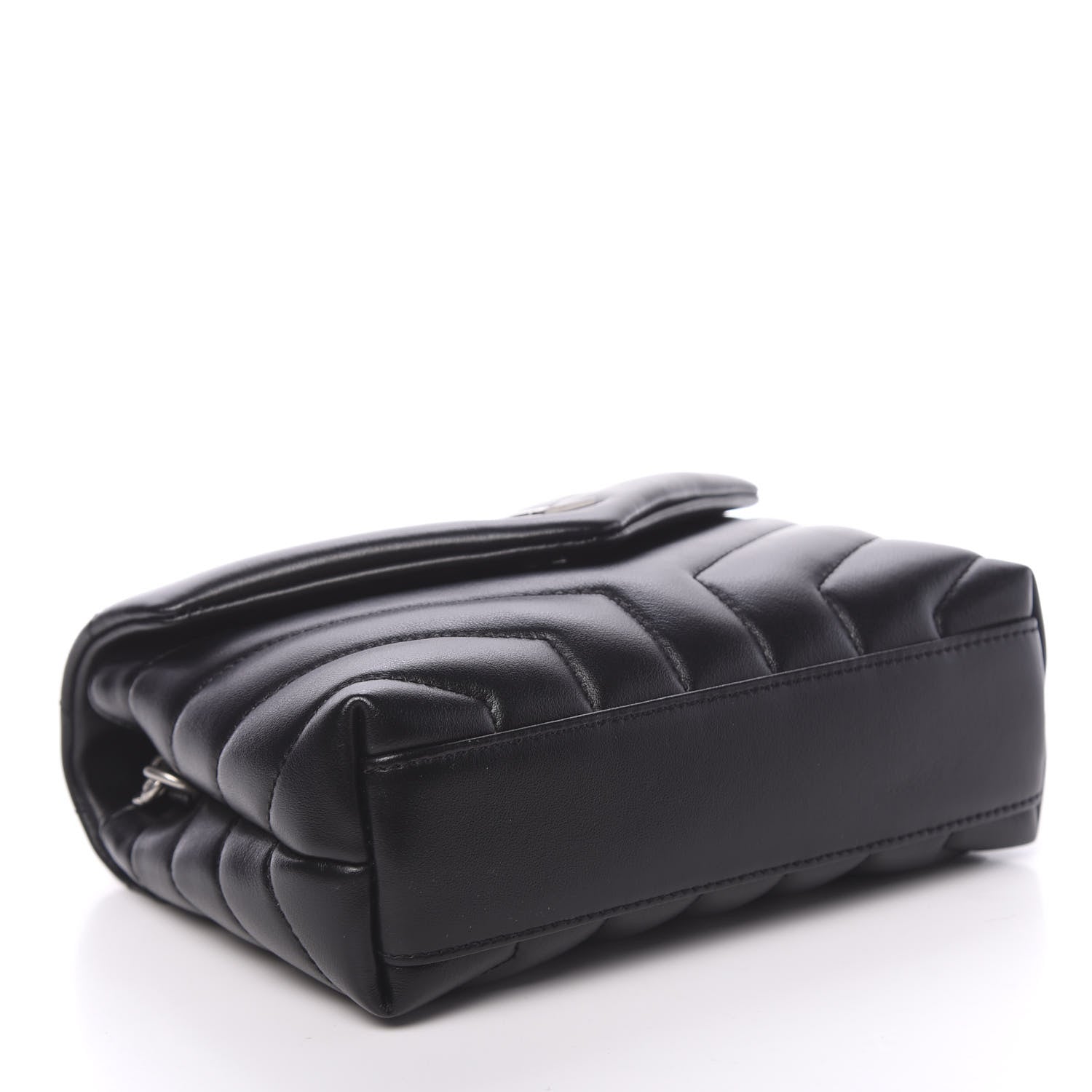 Saint Laurent Calfskin Y Quilted Monogram Toy Loulou Crossbody Bag Black 4 of 10