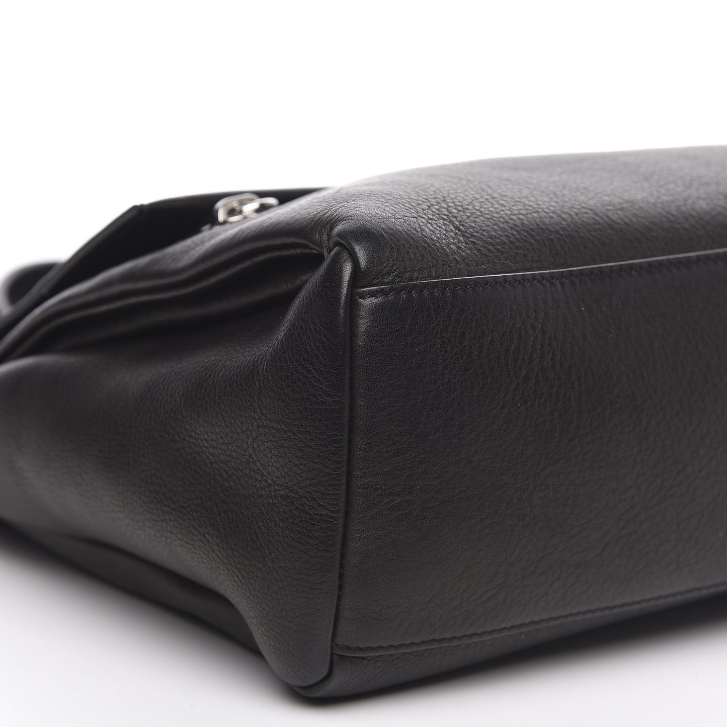 Calfskin Small Pandora Pure Flap Bag Black