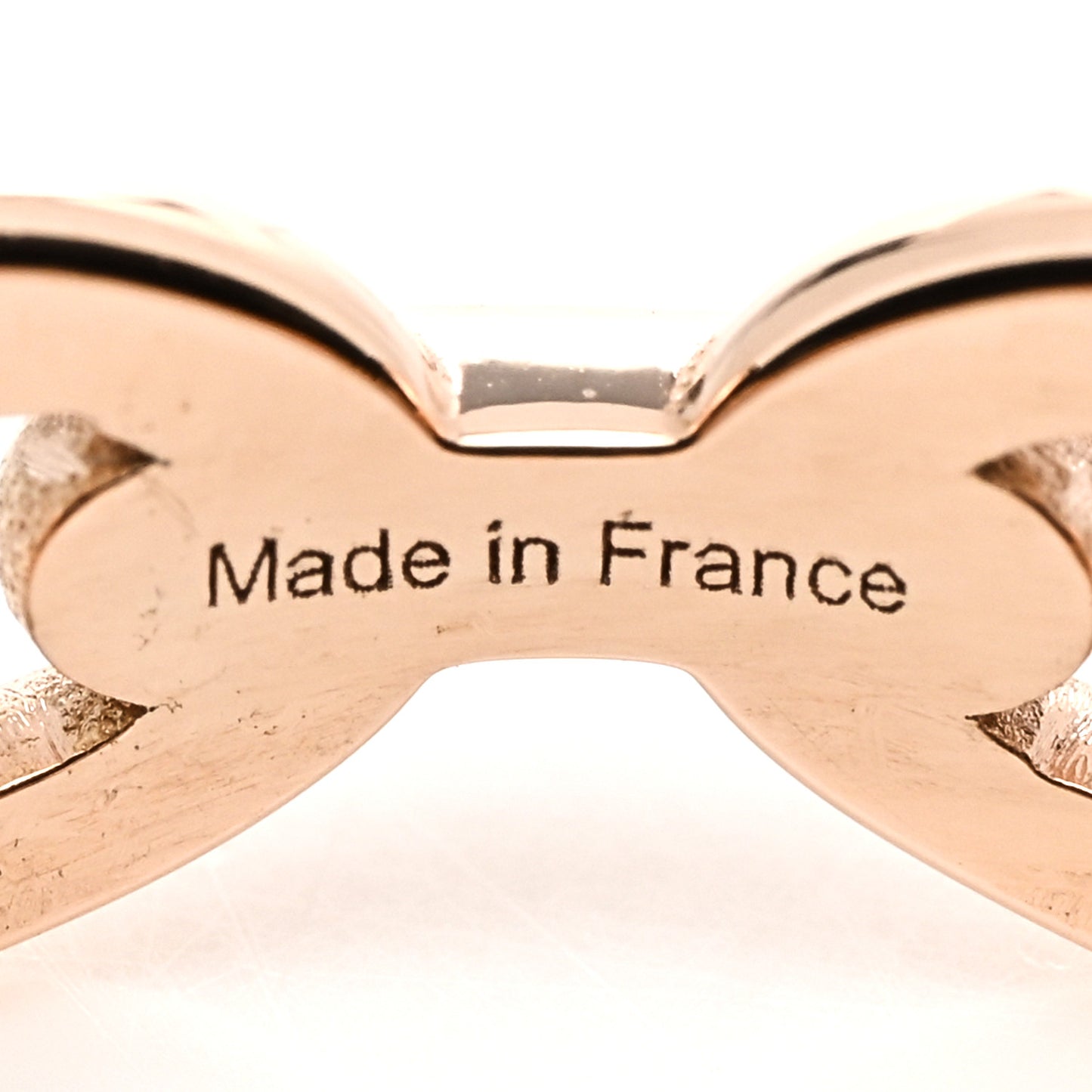18K Rose Gold PM Chaine d'Ancre Enchainee Ring 57 8