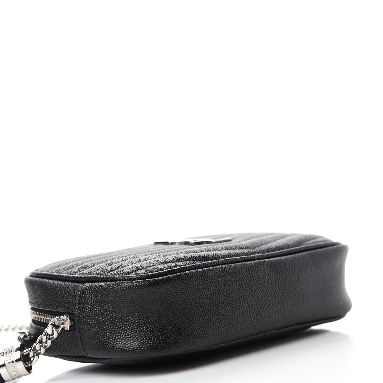 Saint Laurent Grain De Poudre Matelasse Monogram Mini Lou Camera Bag Black 7 of 20