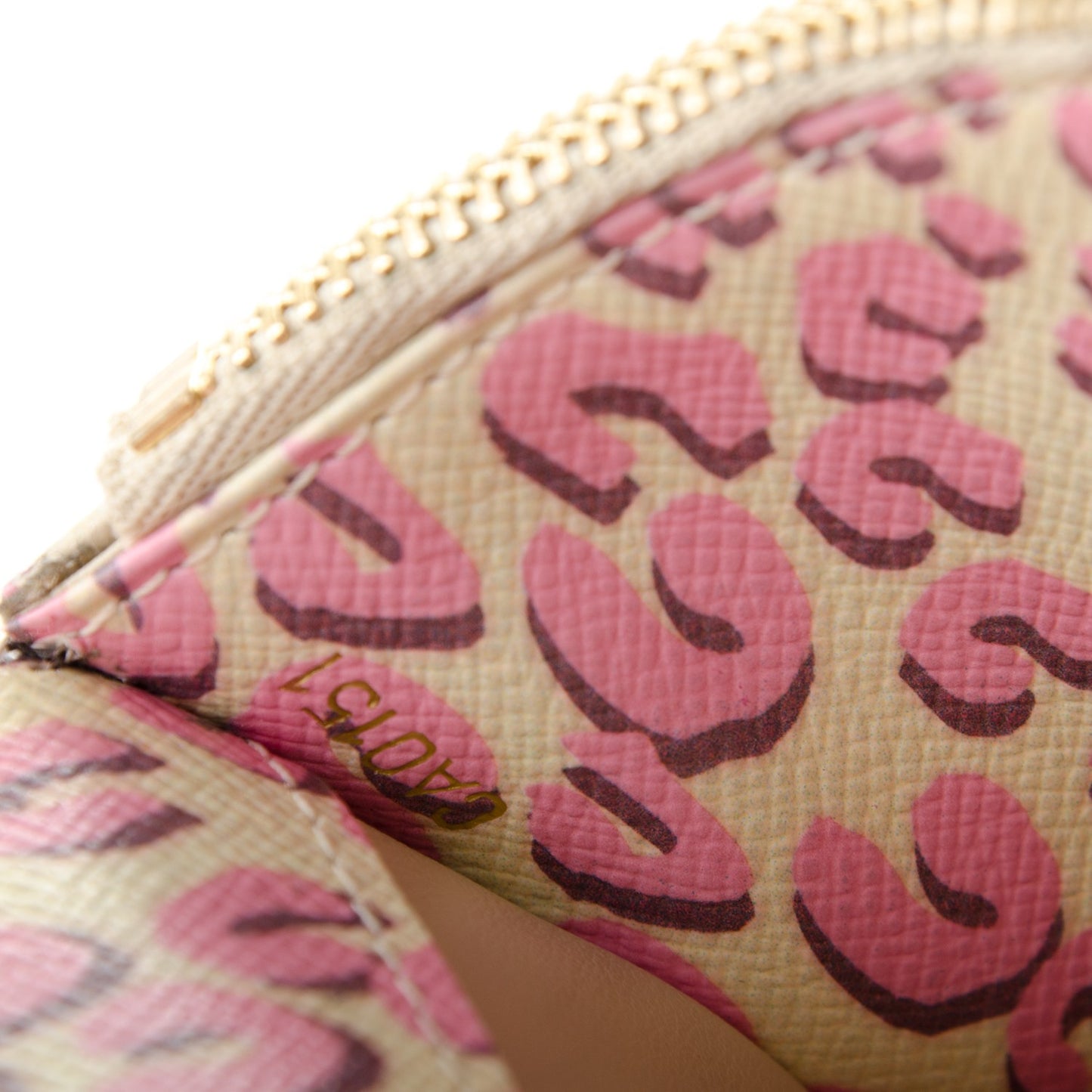 Monogram Leopard Insolite Wallet Blanc Corail