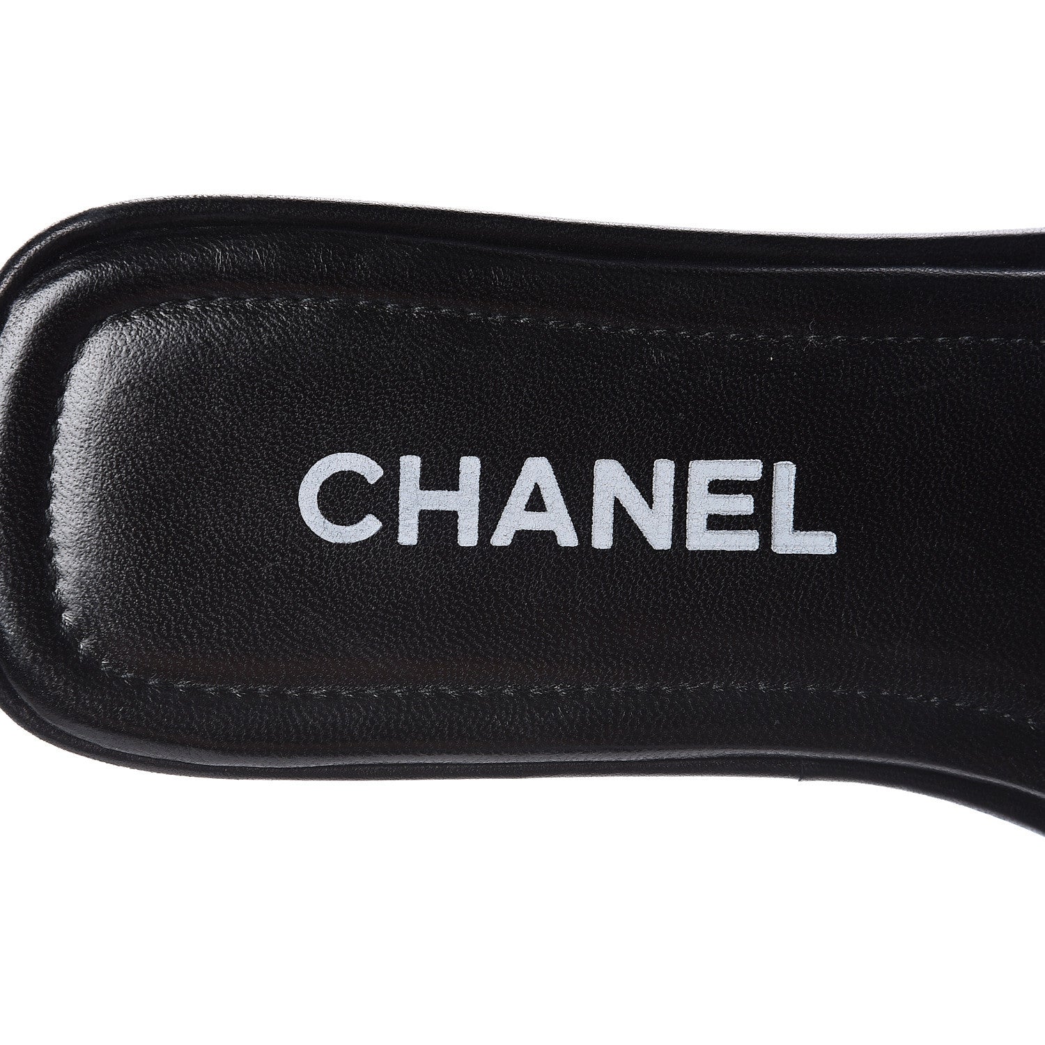 Chanel Calfskin Cambon CC Flat Slide Sandals 39 Black 8 of 9