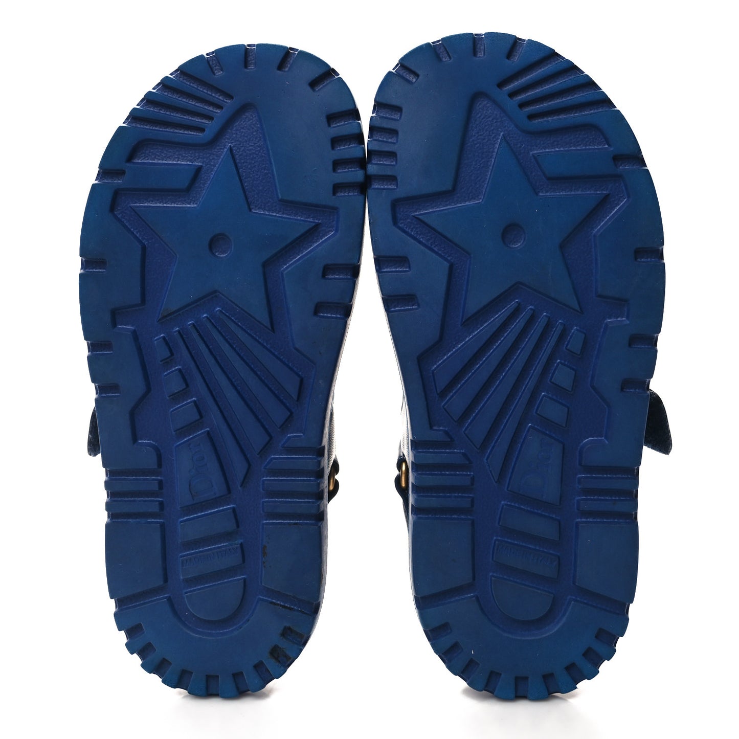 Lambskin Dioract 10mm Sandals 35 Deep Blue