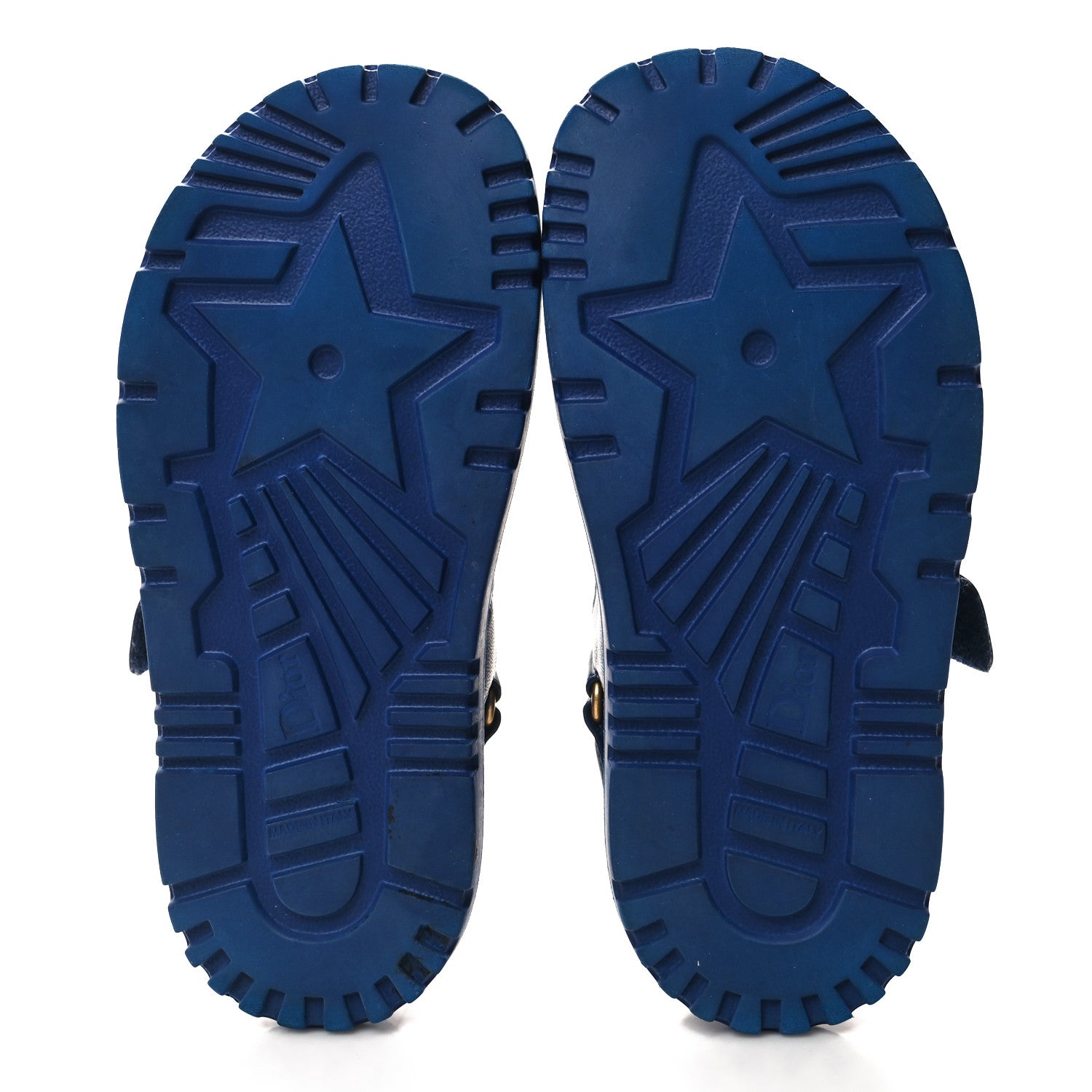 Christian Dior Lambskin Dioract 10mm Sandals 35 Deep Blue 5 of 9