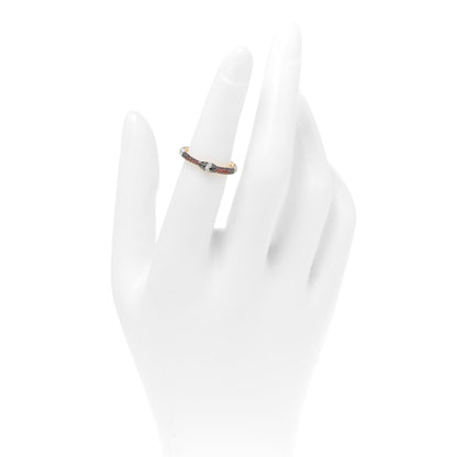Gucci 18K Yellow Gold Black Diamond Topaz Sapphire Ouroboros Snake Ring 50 5.25 2 of 5