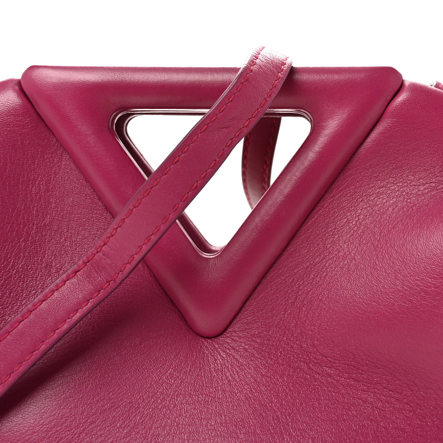 Bottega Veneta Calfskin Small The Point Triangle Bag Cinnabar 7 of 9