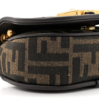 Fendi Fabric Jacquard Vitello Cher Cuoio FF 1974 Nano Fendi C'mon Tobacco Moro Ebano 10 of 10