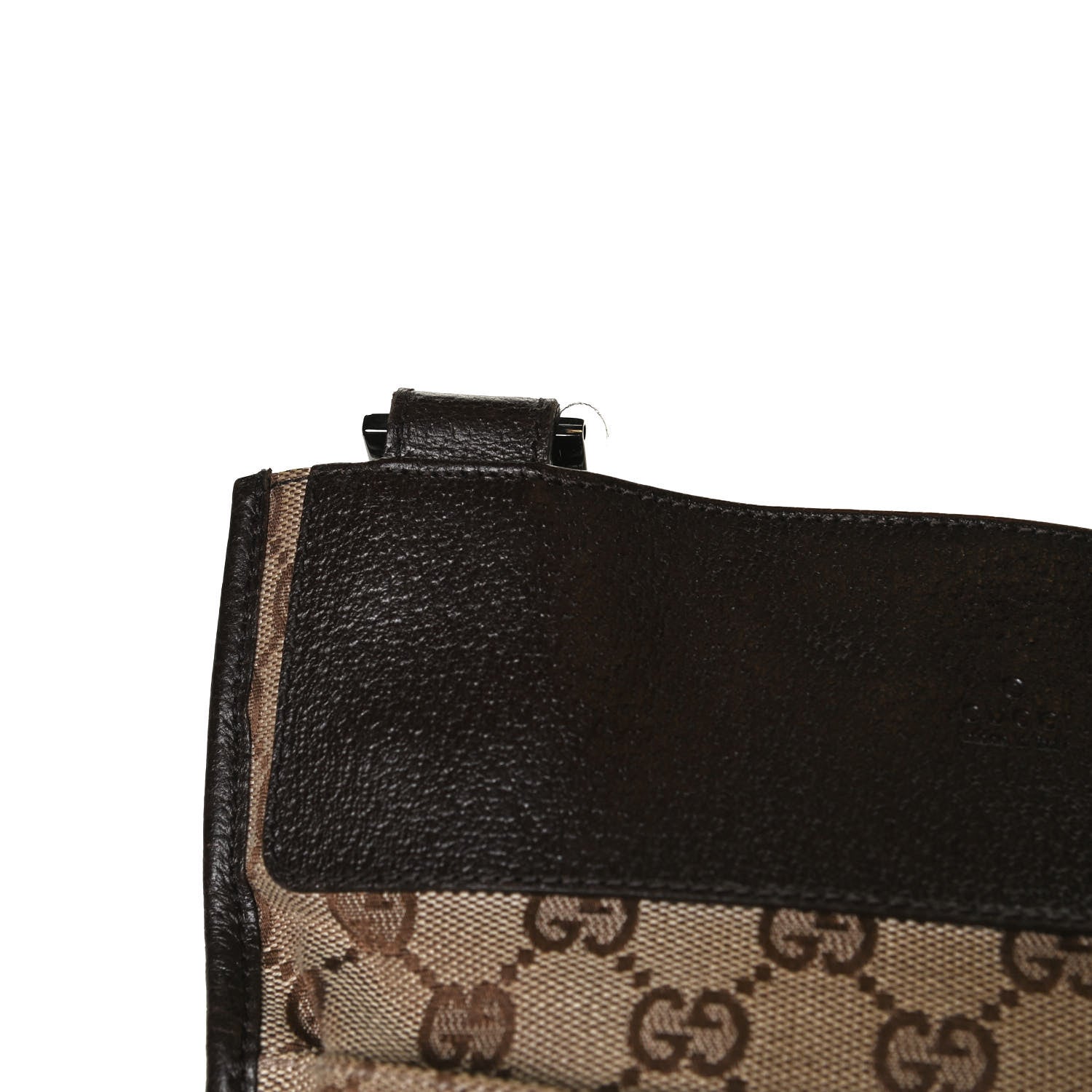 Gucci Monogram Messenger Crossbody Web Bag Dark Brown 14 of 14