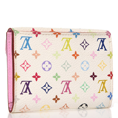 Louis Vuitton Monogram Multicolor Business Card Holder White Litchi 3 of 7