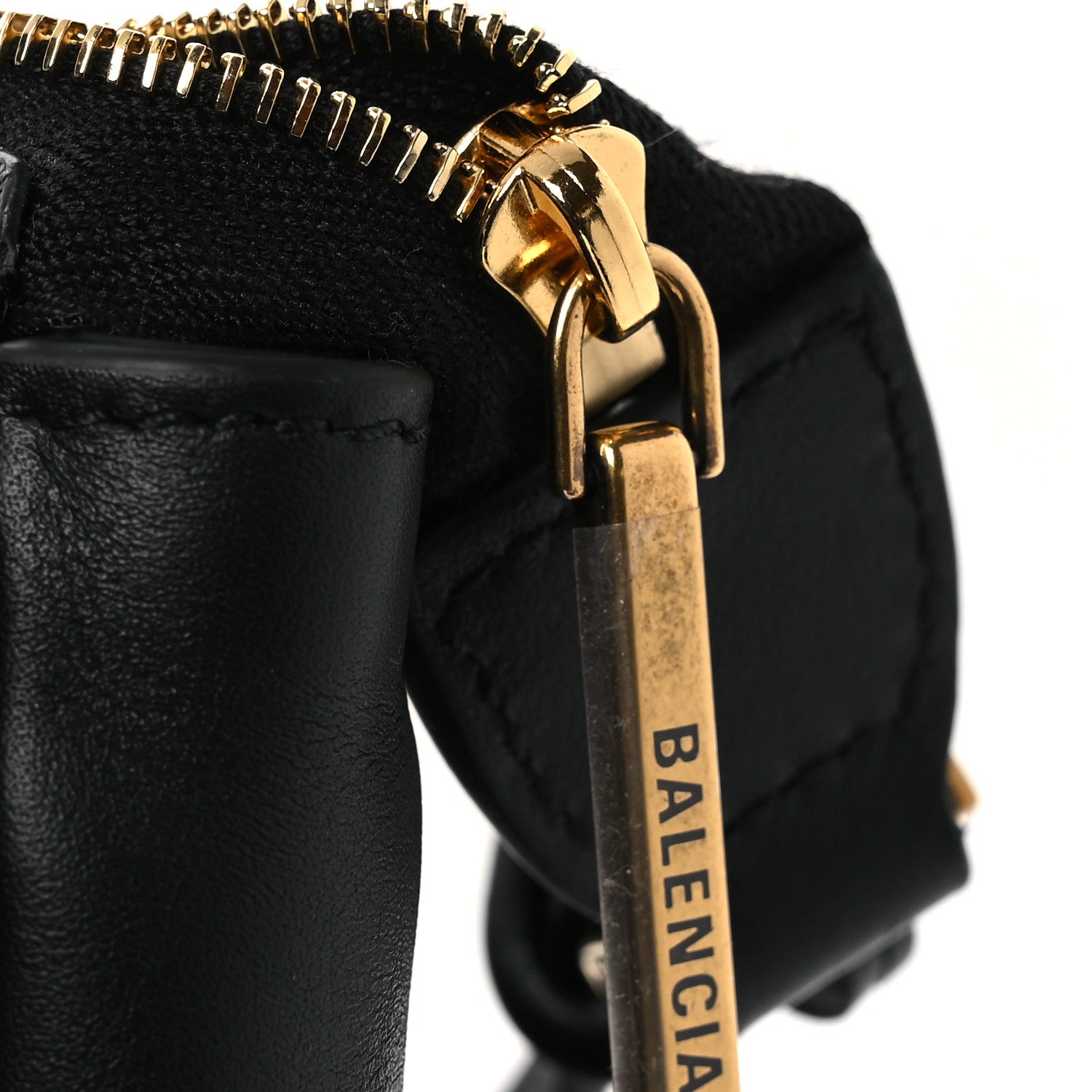 Balenciaga Natural Smooth Calfskin Rodeo Sling Pochette Black 11 of 12