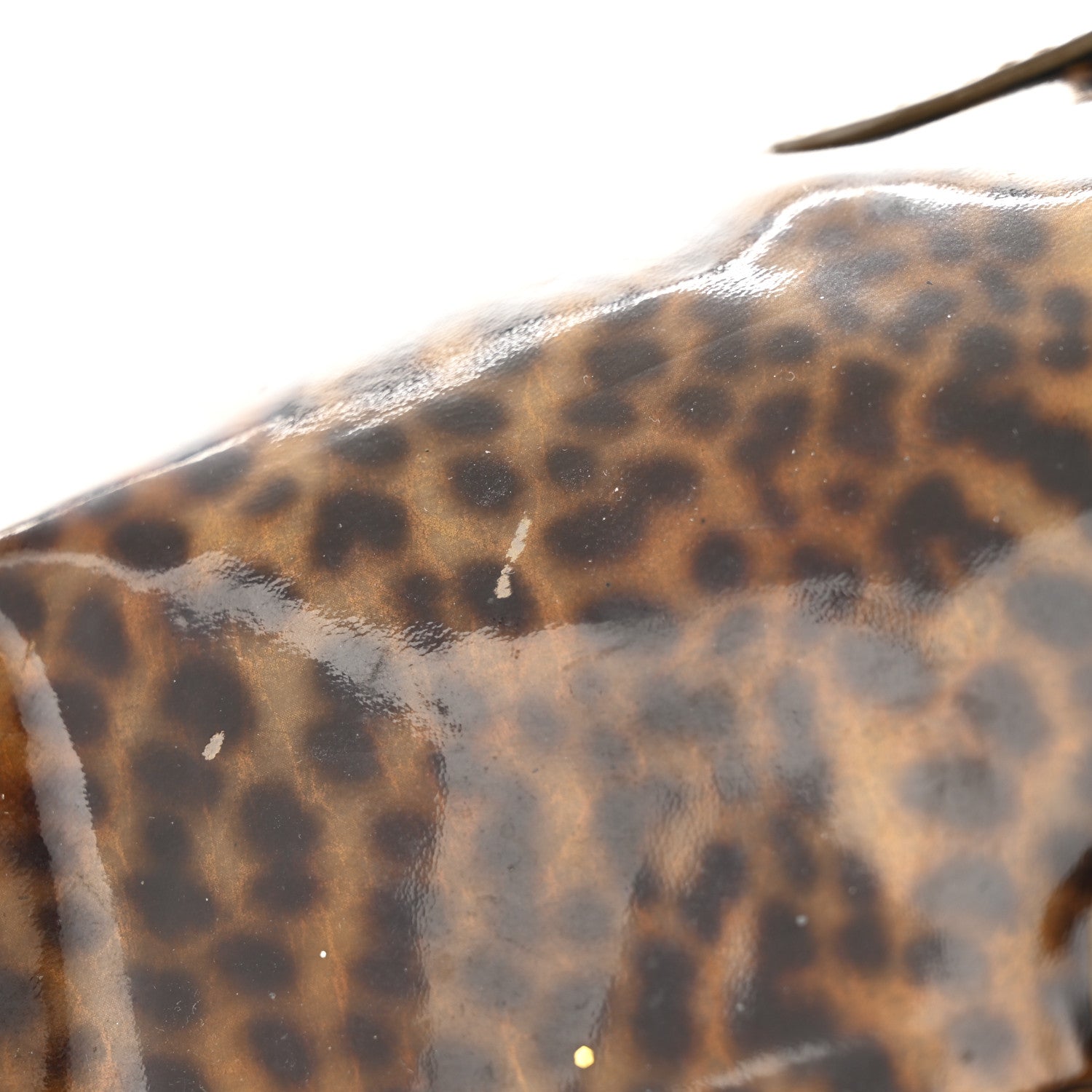 Jimmy Choo Patent Leopard Print Riki Natural 10 of 13