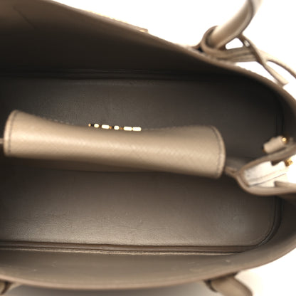 Prada Saffiano Cuir Mini Double Bag Sabbia 5 of 10