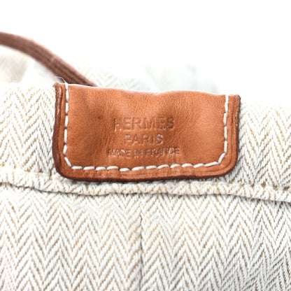 Hermes Canvas Barenia Fourbi 25 MM Pouch Naturel Fauve 6 of 8