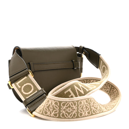 Loewe Calfskin Jacquard Mini Gate Dual Bag Autumn Green 3 of 14
