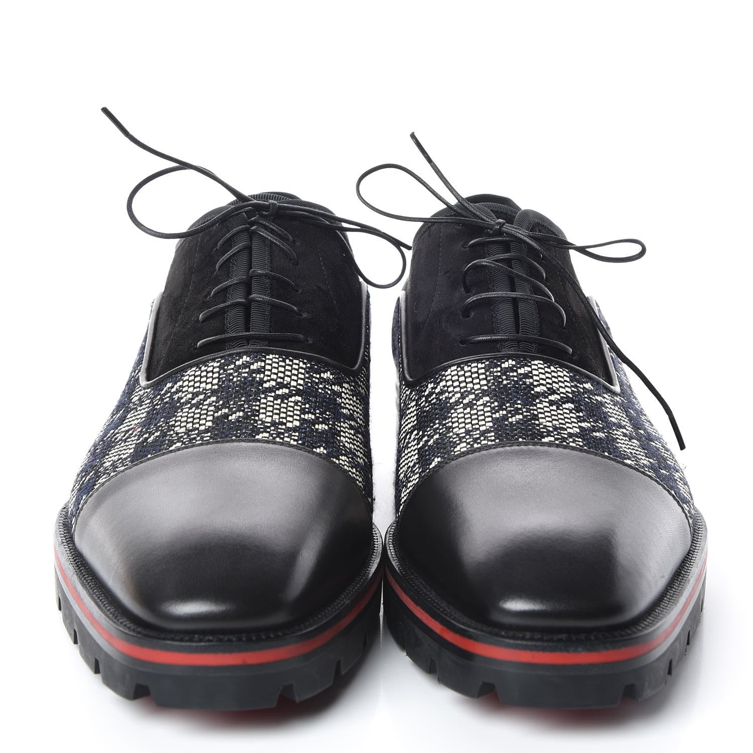 Christian Louboutin Suede Calfskin Mens Hubertus Orlato Flat 42.5 Black 2 of 8