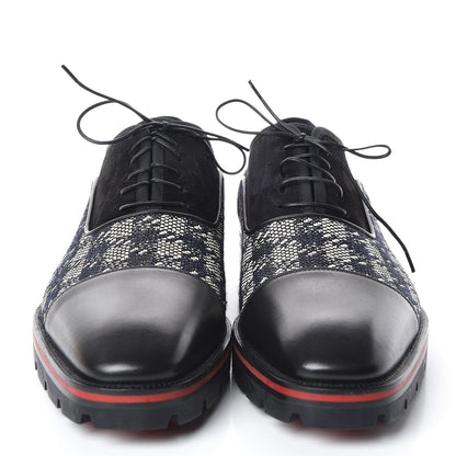 Christian Louboutin Suede Calfskin Mens Hubertus Orlato Flat 42.5 Black 2 of 8