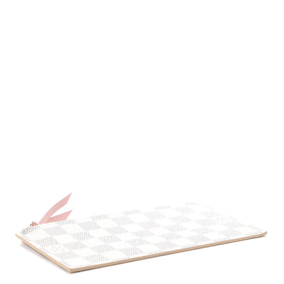 Louis Vuitton Damier Azur Felicie Chain Wallet Zippered Insert Rose Ballerine 4 of 6