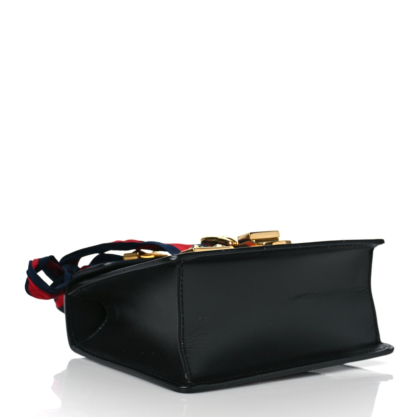 Calfskin Mini Sylvie Chain Shoulder Bag Black