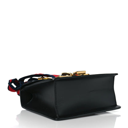 Gucci Calfskin Mini Sylvie Chain Shoulder Bag Black 4 of 11