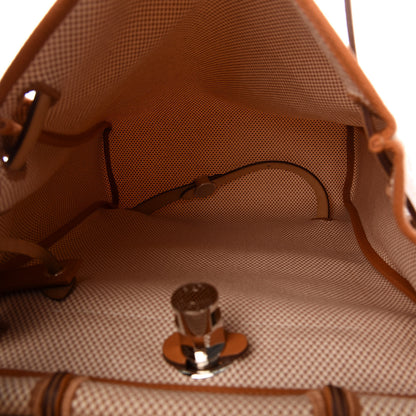 Hermes Vache Hunter Criss Viking Herbag a Dos Retourne Backpack Ecru Beige Naturel 6 of 11