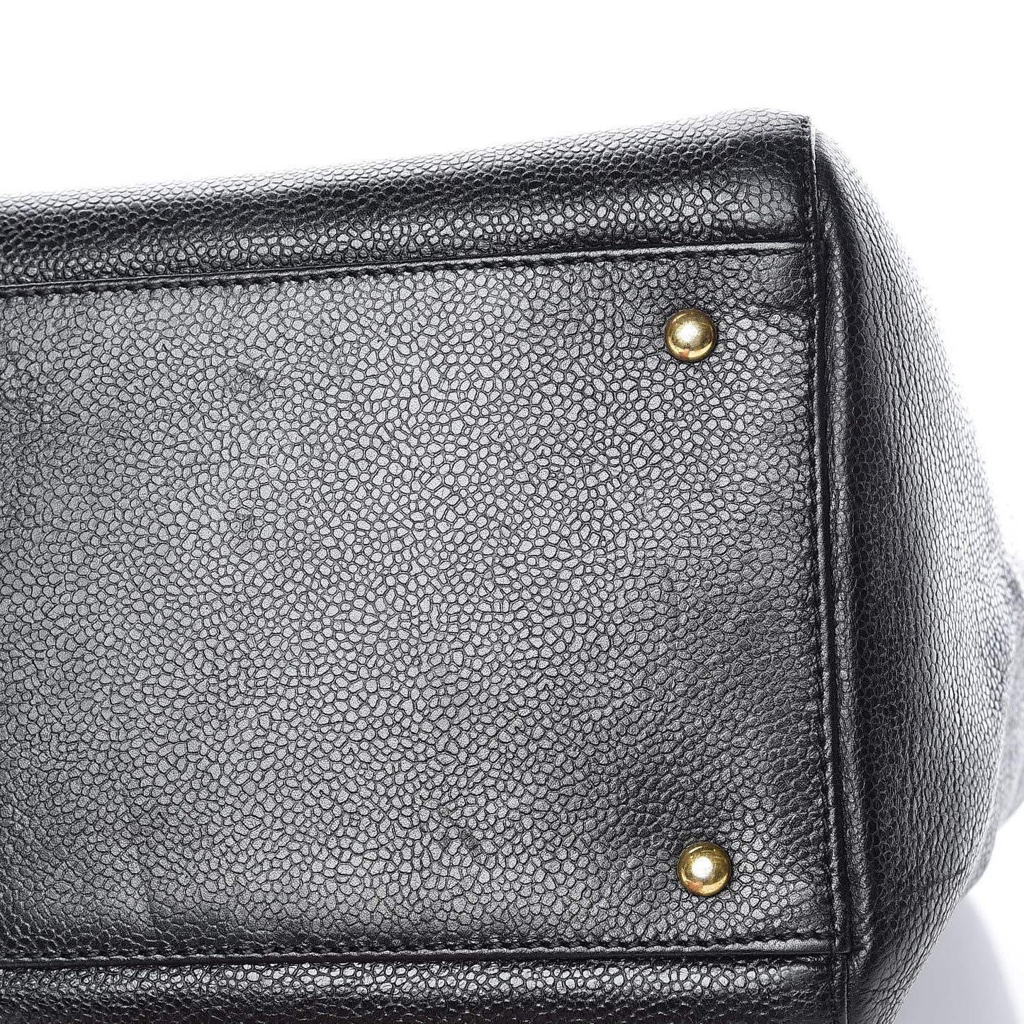 Caviar Large CC Shoulder Bag Black