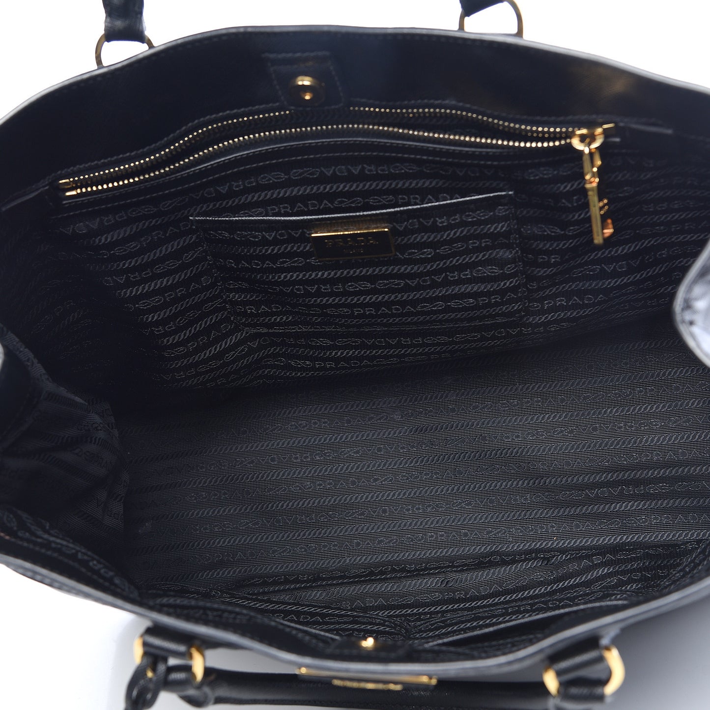 Saffiano Lux Large Tote Black