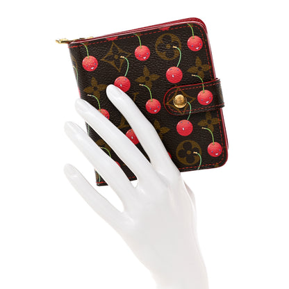 Louis Vuitton Monogram Cerises Compact Zippe Wallet 2 of 18