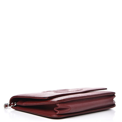 Chanel Caviar Timeless CC Wallet on Chain WOC Dark Red 3 of 16
