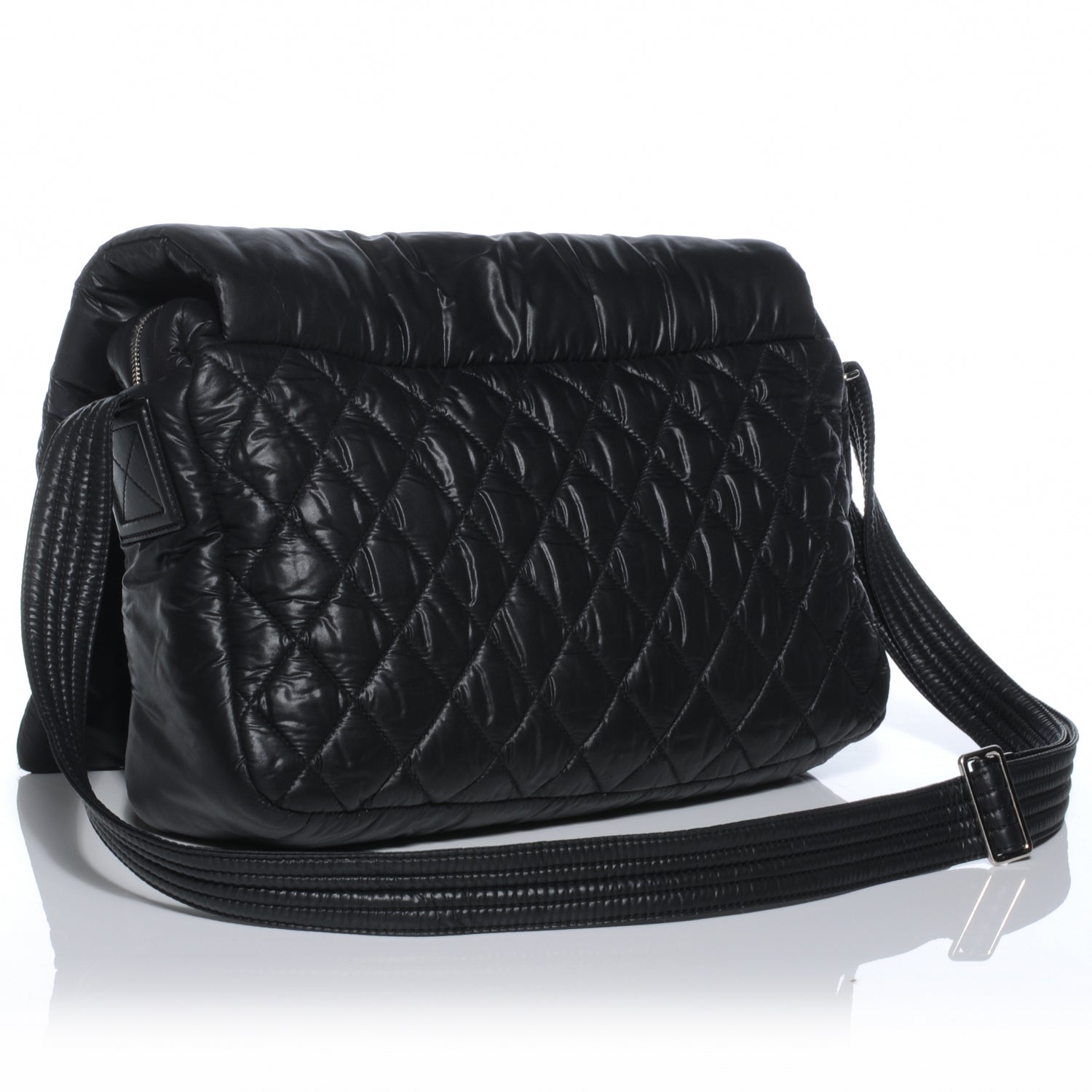 Chanel Nylon Coco Cocoon Messenger Bag Black 3 of 7