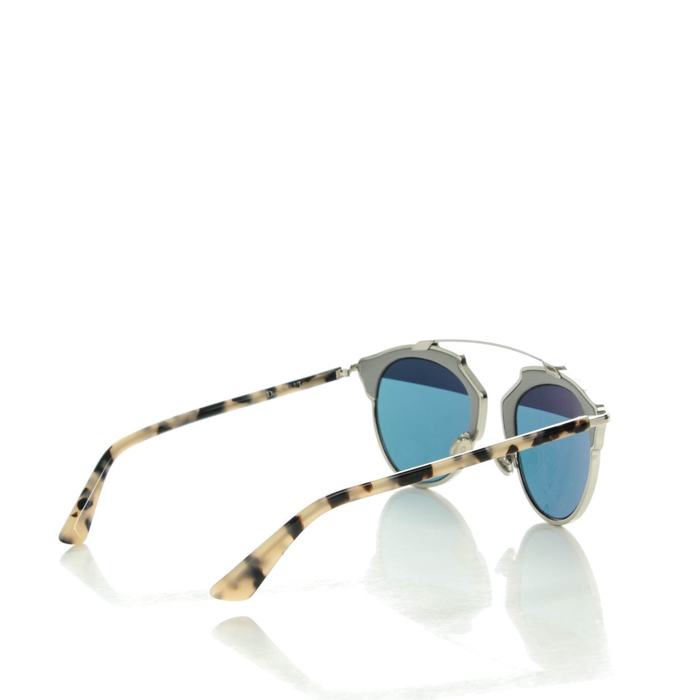 Leather Trim So Real Sunglasses Grey