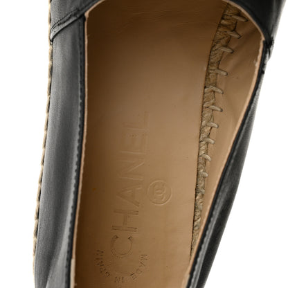 Chanel Lambskin CC Espadrilles 41 Black 8 of 11
