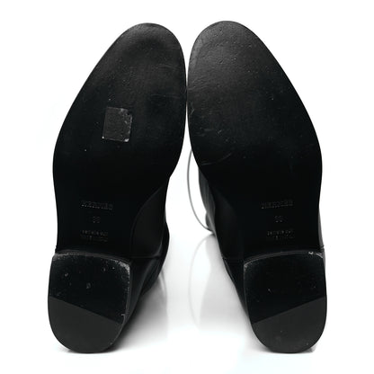 Hermes Calfskin High Boots 38 Black 5 of 8