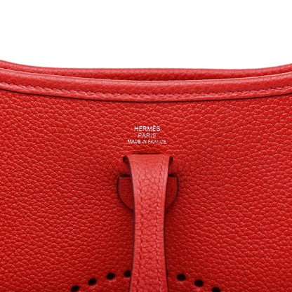 Hermes Taurillon Clemence Evelyne TPM Rouge de Coeur 8 of 11