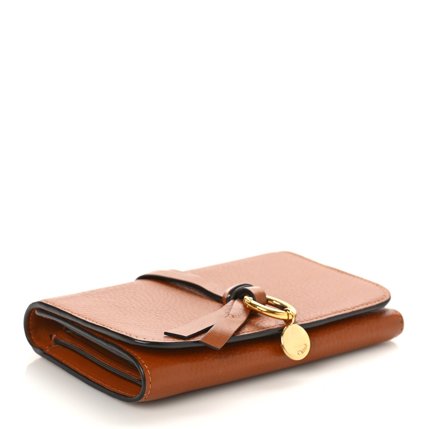 Chloe Calfskin Alphabet Compact Wallet Blush Brown 4 of 8