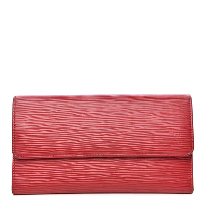 Louis Vuitton Epi Porte Tresor International Wallet Rouge 1 of 15