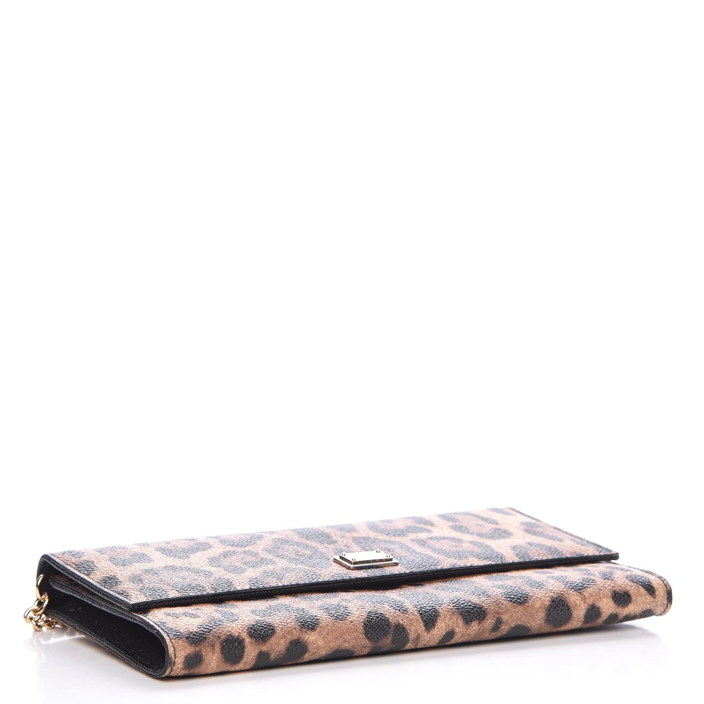 Dauphine Chain Flap Clutch Leopard