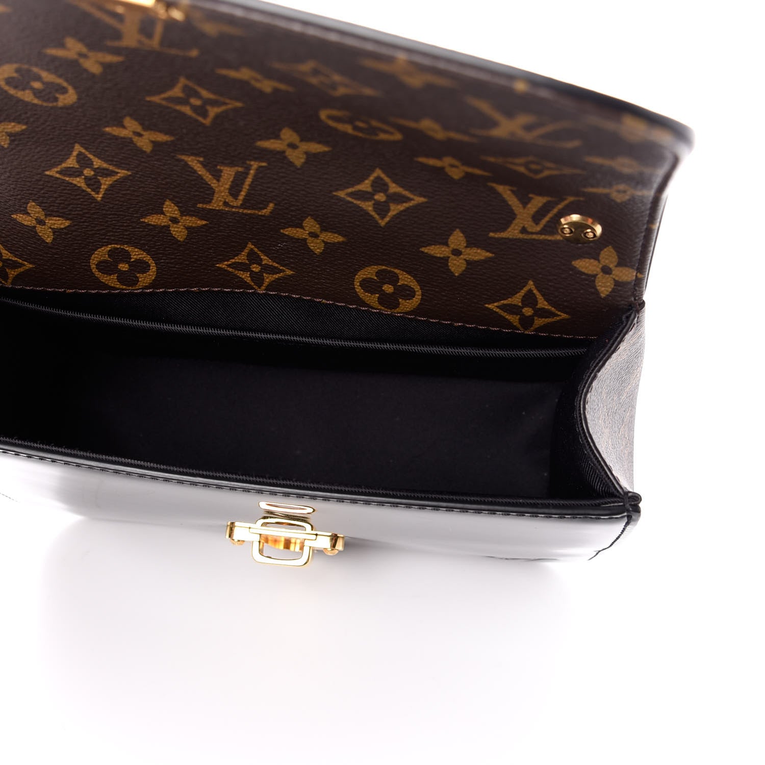 Louis Vuitton Patent Calfskin Monogram Cherrywood BB Black 6 of 10