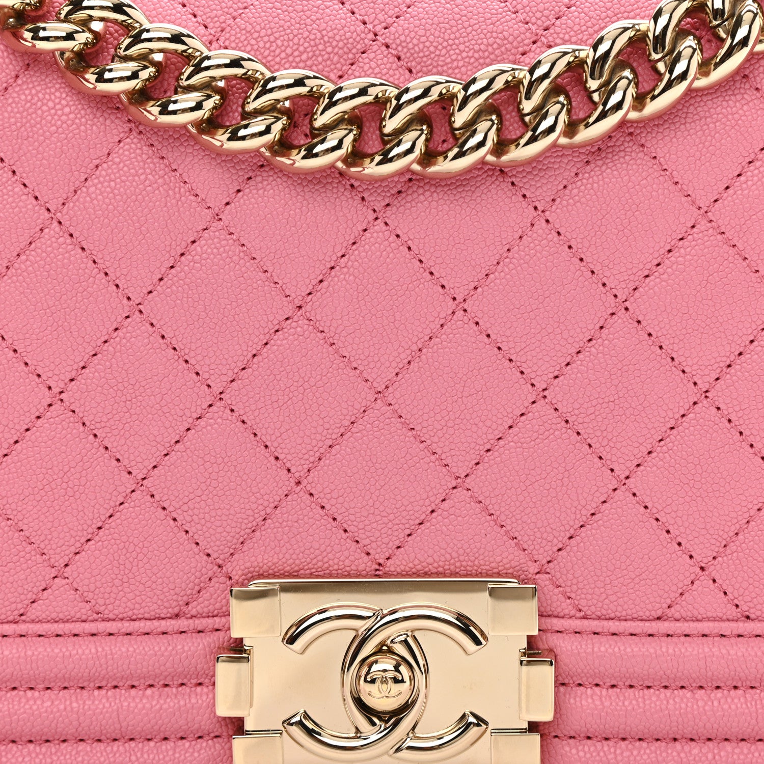 Chanel Caviar Quilted Medium Boy Flap Light Pink 8 of 9