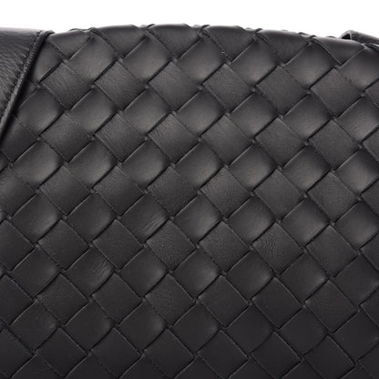 Bottega Veneta Calfskin Intrecciato Crossbody Black 11 of 12