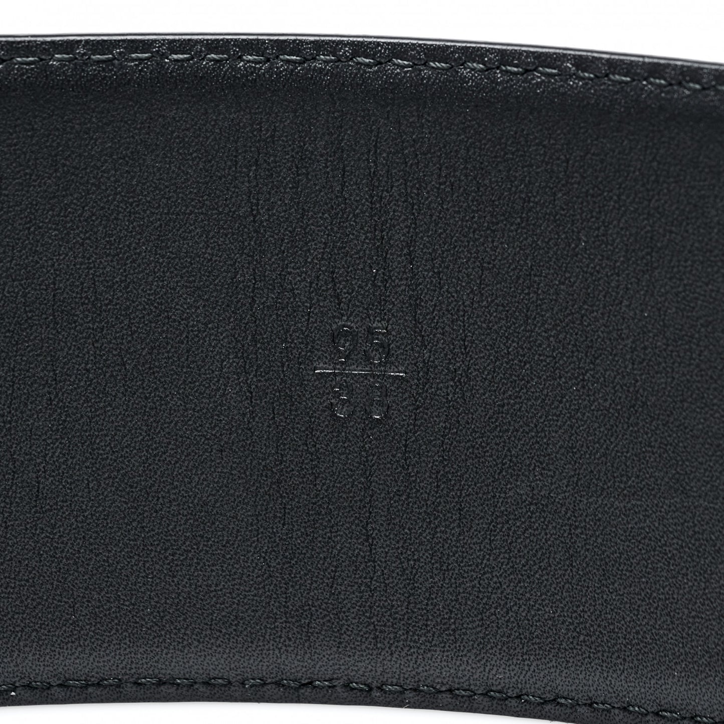 Calfskin Resin Gabrielle CC Logo Belt 95 38 Black White