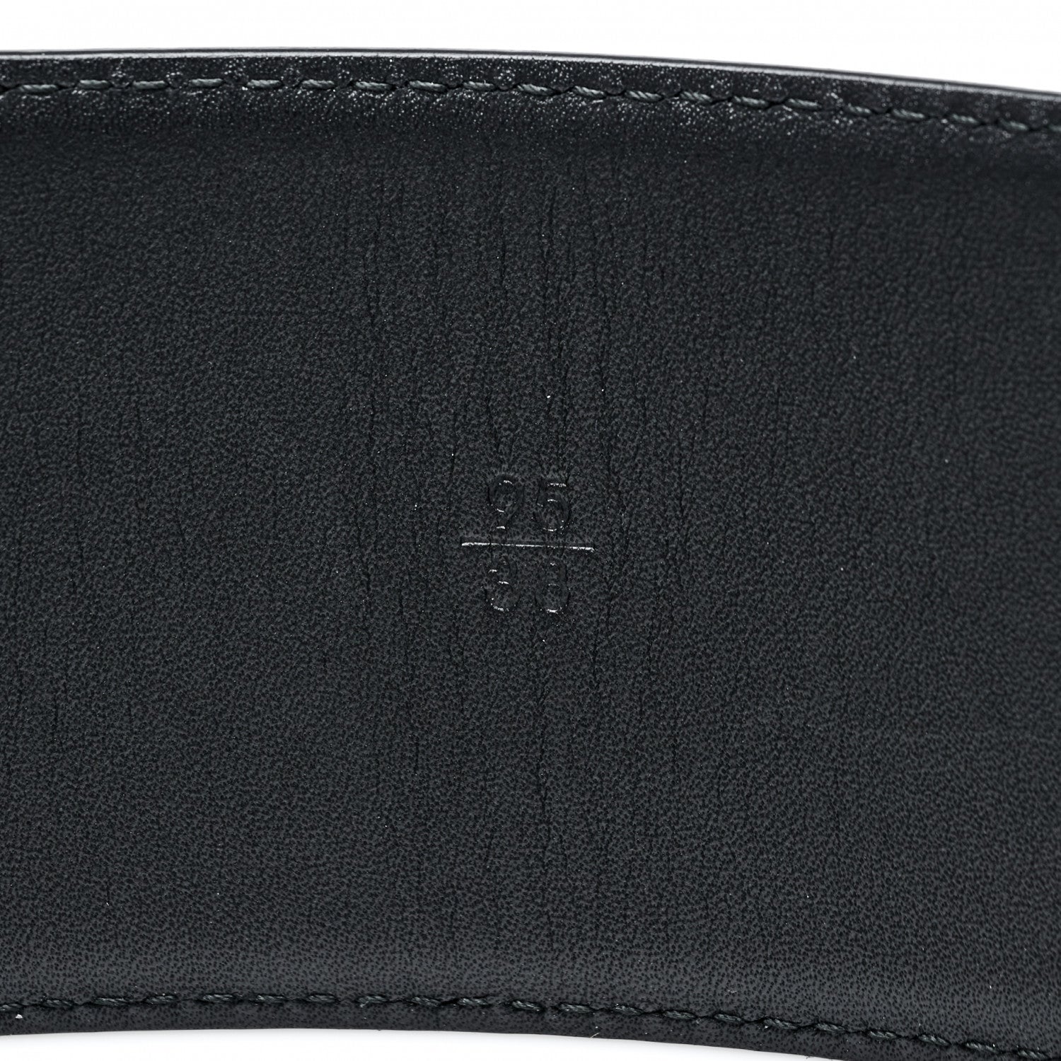 Chanel Calfskin Resin Gabrielle CC Logo Belt 95 38 Black White 7 of 9