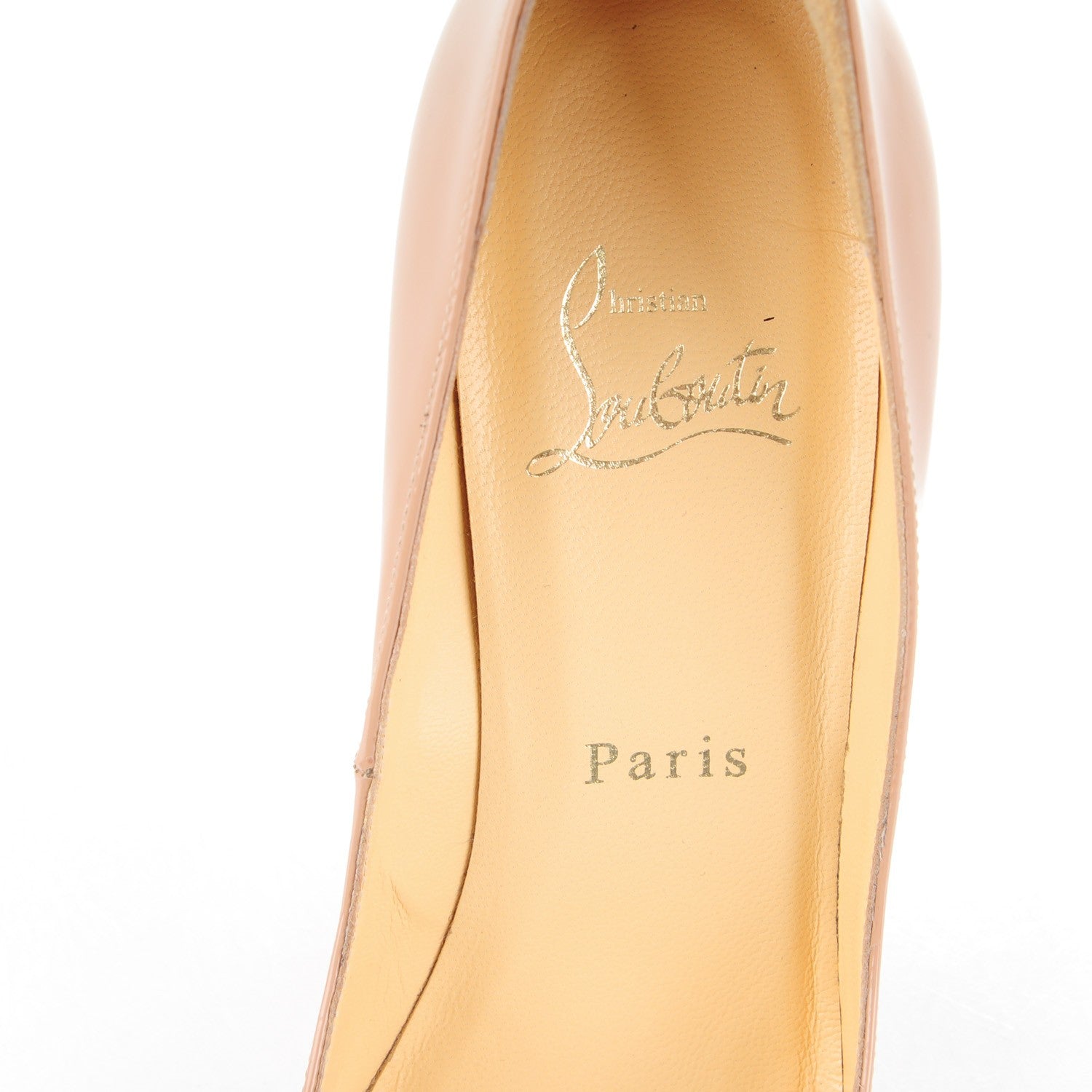 Christian Louboutin Patent Pigalle 120 Pumps 34.5 Nude 7 of 9